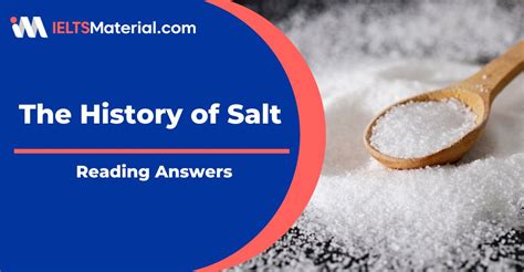 the history of salt reading answers